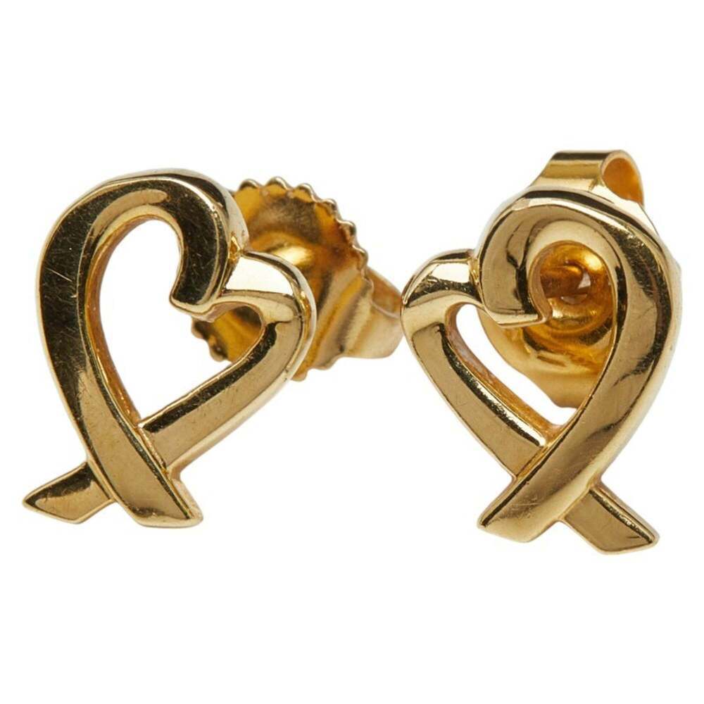 TIFFANY 18k Gold Heart Earrings